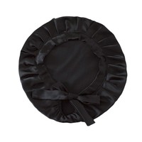 Bonnet de nuit en soie de mûrier 100% 16mm, à bord large, élastique réglable, pour le soin des cheveux, grand bonnet de nuit en soie pour femmes