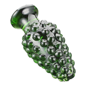 Jouets sexuels anaux Ninghao, forme d'<span class=keywords><strong>ananas</strong></span> vert, dilatateur anal en verre, jouets érotiques, plug anal en verre, jouets sexuels pour hommes gays - Product Image 4
