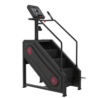 Équipement de fitness commercial chinois : Stepper d'escalade ODM/OEM personnalisé avec écran et guidon pour salle de sport