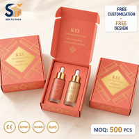 Boîte cosmétique en gros personnalisée en carton ondulé, emballage couleur avec logo, directement de l'usine, échantillon gratuit