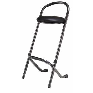 Sgabello da Bar Impilabile Martellato Antico, con Pelle Sintetica - Product Image 1