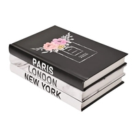 Faux livres de table basse à couverture rigide décoratifs