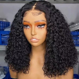 Highknigh Afro crépus bouclés perruque de cheveux humains 200% densité HD Transparent avant de lacet perruque cheveux humains naturels pour les femmes noires - Product Image 4