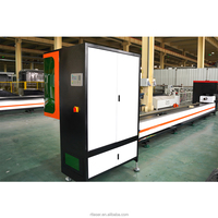 Mesin Pemotong Pipa Laser Serat Sistem Cypcut Presisi Tinggi ±0.03mm Pemroses Pipa Logam Sumber Laser Raycus