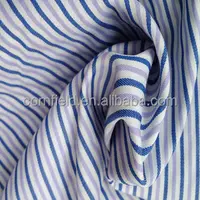 % 65% polyester % 35% pamuk T/C ipliği boyalı kumaş mor mavi beyaz şerit kumaş