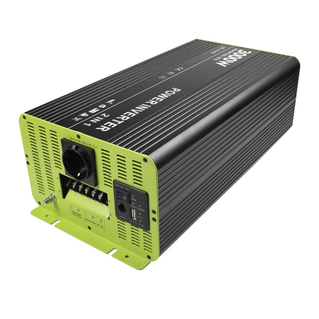 3000W Pure Sine Wave Power Inverter With Mains/Bypass Function 11 Years Factory for RV Vehicle 4WD