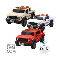 Mobil Mainan Anak Listrik 4 Roda Plastik Dual Motor 550, 2 Kursi dengan Remote Control 2.4g, Mobil Off-road untuk Anak