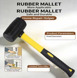 פטיש גומי, כלי נגרות, פטיש מסמרים לנגרות ועיצוב, עמיד וחזק, הגנה על פני השטח, ניתן להתאמה אישית לפי הזמנה (OEM) - Product Image 4