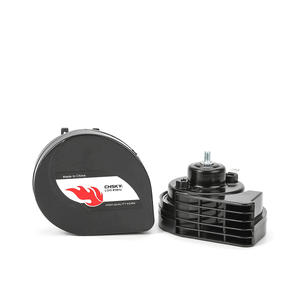 แตรหอย CHSKY DL-1202R 12V 24V เสียงสูงและต่ำ แบบยูนิเวอร์แซล วัสดุ ABS สีดำ ลำโพง <span class=keywords><strong>2</strong></span> ทาง สำหรับรถยนต์ Audi และ <span class=keywords><strong>Nissan</strong></span> - Product Image 1