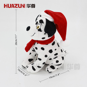 Tope de puerta navideño con diseño de perrito dalmático, de <span class=keywords><strong>tela</strong></span> de poliéster ecológica con peso, decoración para el hogar - Product Image 2