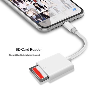 Lettore di Schede SD TF con Cavo Adattatore OTG per iPhone e <span class=keywords><strong>iPad</strong></span> per Leggere Schede di Memoria della Fotocamera - Product Image 3