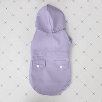 Juicepet Manteau de Pluie Imperméable pour Chien avec Capuche Poncho en PU, Coupe-Vent à Motif Imprimé pour l'Hiver et le Printemps
