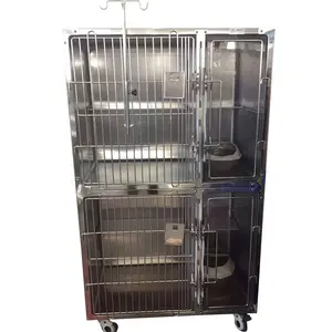 China pet cat supply stainless steel vet care use veterinary oxygen supply cage