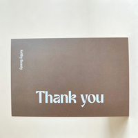 Cartes de remerciement personnalisées avec impression recto-verso, logo personnalisé, cartes en papier pour l'emballage des commandes e-commerce