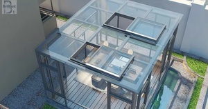 ห้องอาบแดดใช้วิลล่าตลอดทั้งปีทำจากอลูมิเนียมกลางแจ้งดีไซน์ทันสมัย - Product Image 4