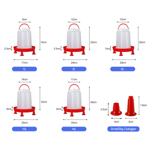 Bebederos Manuales <span class=keywords><strong>de</strong></span> Plástico para Pollos <span class=keywords><strong>de</strong></span> 1L-14L, <span class=keywords><strong>Bebedero</strong></span> <span class=keywords><strong>de</strong></span> Agua para Aves <span class=keywords><strong>de</strong></span> Corral, Gallinas y <span class=keywords><strong>Pollitos</strong></span> - Product Image 6