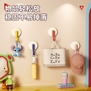 Suction Cup <b>Hooks</b> Round <b>Wall</b> Mounted Cute Removable <b>Key</b> Hanger For Doorway - Product Image 4