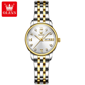 OLEVS – montre à Quartz en or Rose pour femmes, montre-bracelet de luxe de grande marque pour filles, horloge Relogio Feminino, 5525 - Product Image 1