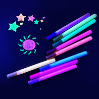 Touchfive — stylo de peinture acrylique lumineux, Fluorescent pour cadeau de noël, Halloween, décoration, brillent dans la nuit