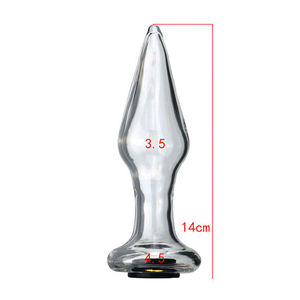 Hohl kegel Glas <span class=keywords><strong>Anal</strong></span> Plug - Product Image 3