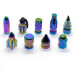 Capuchons de valve de pneu universels en aluminium 8V1 avec logo personnalisé, couleurs néochromes, pour moto et voiture - Product Image 4