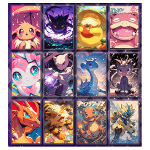 Carte JPS rare Pikachu et ses amis chinois, partie 3, cadre transparent, boîte à cartes à collectionner anime, cadeau, carte Pokemoned - Product Image 5