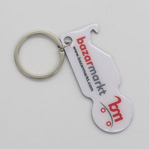 Shopping Trolley Remover With <b>Key</b> <b>Ring</b> Shopping Trolley Token to Pull Out Keychain - Product Image 2