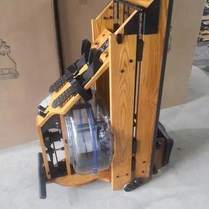 Máquina de Remo Plegable de Madera y Goma de Alta Resistencia con Capacidad de Carga de 200 kg, Equipo de Fitness Cardiovascular para Interiores - Product Image 2