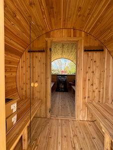HELIUS-Sala de ducha de sauna para el hogar más vendida, sala de sauna de cedro rojo, sala de sauna de estilo tradicional - Product Image 2