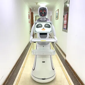 专业高品质自动机器人服务员送货机器人服务送餐车餐厅机器人服务员