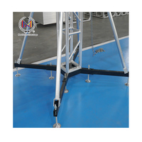 Trusses de scène en aluminium pour événements-Pieds réglables de haute qualité 290x290mm Support de DJ/plate-forme de concert Support de gros