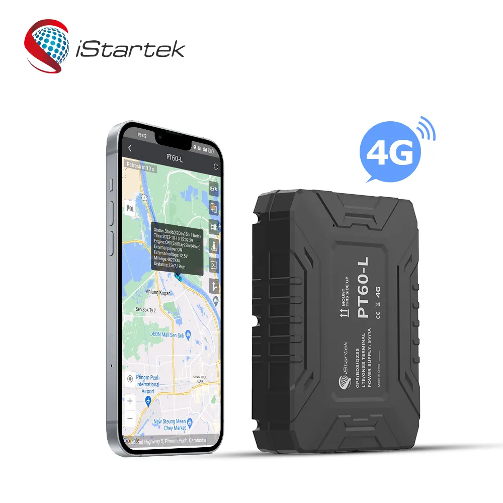 long lasting 4G LTE no sim card needed magnetic tracking device spy GPS locator with real time gps