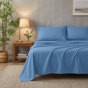 Degrees Home Premium Set Copripiumino in Microfibra Spazzolata 3 Pezzi (<span class=keywords><strong>90x190</strong></span>) con Lenzuolo con Angoli, Lenzuolo Piatto e 1 Federa 90x45 Tinta Unita - Product Image 1