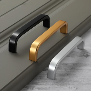 五金ZAMAK家具把手黑色哑光橱柜把手抽屉橱柜门床头柜把手 - Product Image 4