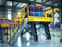 Machine de recyclage de pales d'éoliennes à double arbre de 1t/h entièrement recyclable avec garantie d'un an