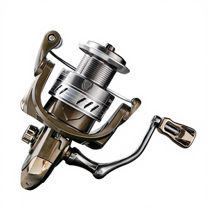 عجلة صيد معدنية بدون فجوات من بي إم، عجلة صيد بحرية يسرى الدوران، علبة تحتوي على 40 قطعة - Product Image 5