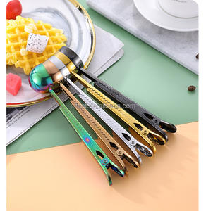 Food Grade 2 In 1 Sendok Teh Kopi Baja Antikarat, Sendok Takar Kopi dengan Klip Tas - Product Image 6