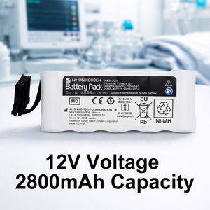 Batterie rechargeable au nickel-hydrure métallique de qualité médicale d'origine <span class=keywords><strong>NIHON</strong></span> <span class=keywords><strong>KOHDEN</strong></span> NKB-301V 12v 2800mAh Ni-MH - Product Image 2