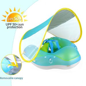 Flotteur <span class=keywords><strong>de</strong></span> natation gonflable pour bébé Anneau couché avec pare-soleil Flotteur <span class=keywords><strong>de</strong></span> natation pour bébé Flottant pour enfants - Product Image 3