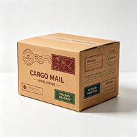 Boîte d'expédition en carton ondulé kraft à conception personnalisée, logo sur mesure, double paroi, pour marchandises fragiles, vente en gros, OEM, ODM, échantillon en 72H, écologique, en vrac