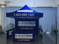 Tente d'exposition commerciale pliable et étanche portable 10x10 personnalisée pour événements en plein air