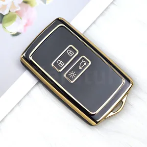 Coque TPU Fob Holder Car Card Key Case Cover pour Renault Espace 5 Kadjar Koleos Captur Megane 4 Talisman Arkana <span class=keywords><strong>Dacia</strong></span> <span class=keywords><strong>Sandero</strong></span> - Product Image 3