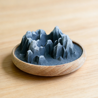 Mini diffuseur d'huiles essentielles en pierre de diatomite de montagne, petit ornement de bureau créatif pour la maison et le bureau, avec support en bois