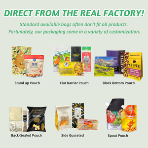 Tùy chỉnh in snack hạt hạnh nhân hạt điều Dây Kéo Túi tái sử dụng nắp kéo cấp thực phẩm bao bì đứng lên túi - Product Image 2