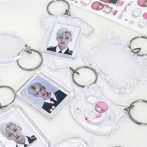 Wholesale Transparent Mini Photo <b>Frame</b> Picture Collecting Keychain Custom Irregular Shape Portable Keyholder with Photo - Product Image 5