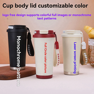 Boccali sottovuoto in ceramica di grande capacità riutilizzabili a doppia parete thermos in acciaio inossidabile tazza isolata tazza per la casa bicchieri - Product Image 3