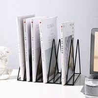 Étagère de bureau portable moderne en métal, support de livres numérique, rangement pour la maison, décoration créative, porte-revues simple