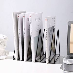 Metal Modern Portable Desktop <b>Bookshelf</b> Office Book Holder Digital Storage Home Decoration Creative Simple Magazine Rack - Product Image 5