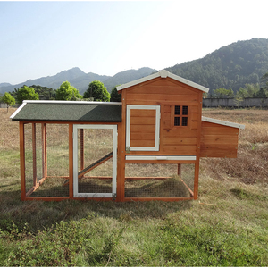 SDC021 Modern Eco-Friendly Wooden Chicken Coop Run Roof No Assembly Required Medium <b>Pet</b> Size Print Pattern All - Product Image 6