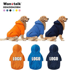 맞춤 제작 디자이너 럭셔리 강아지 스웨트셔츠 XL & XS 사이즈, 봄가을용 고양이 후드 코트 프린트 패턴 반려동물 의류 - Product Image 1